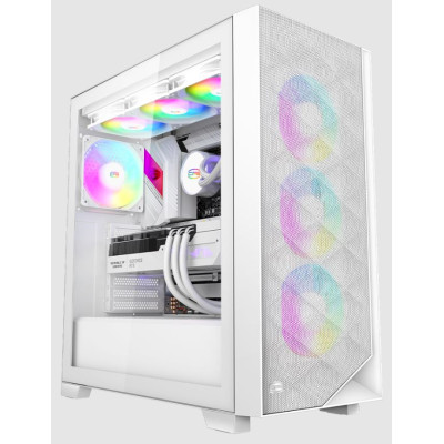 Корпус PcCOOLER CPS C3D510 WH ARGB білий  E-ATX/ATX/Micro ATX/Mini-ITX без БП (LxWxH)455*220*491мм/