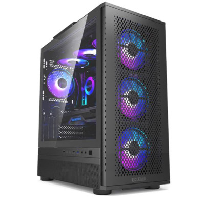 Корпус PcCOOLER CPS ME200 MESH чорний EATX/ATX/Micro ATX/Mini-ITX без БП (LxWxH)432x225x495мм/