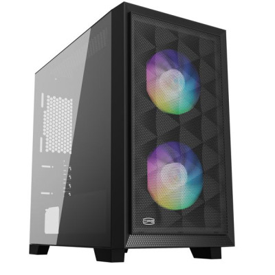 Корпус PcCOOLER CPS C3D310 BK ARGB чорний Micro ATX/Mini-ITX без БП (LxWxH)406x220x410мм/