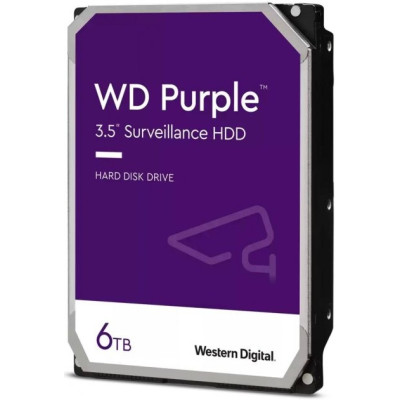 Жорсткий диск WD Purple 6TB/3.5/5400/256/S3.0 (WD64PURZ)
