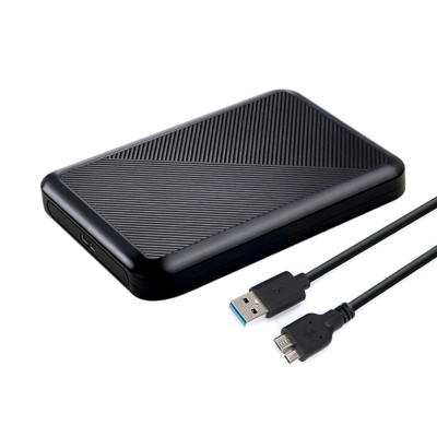 Кишеня Dynamode зовн.для 2.5" SATA/SSD HDD - USB 3.0, безгвинт. засувне кріплення, пластикова чорна
