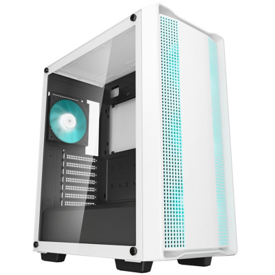Корпус Deepcool CC560 WH V2 білий Без БП Mini-ITX/Micro-ATX/ATX,2x3.5,2+1*2.5"; 432×215×483мм(L×W×H)