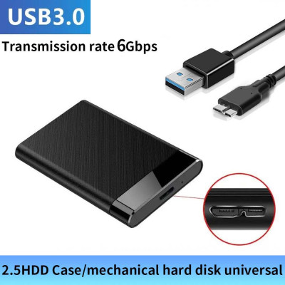 Кишеня Dynamode зовн. для 2.5" SATA/SSD HDD - USB 3.0, безгвинт. засувне кріплення, пластикова чорна