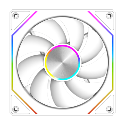 Вентилятор PCCOOLER FG120 ARGB WH білий для корпусу 120x120x25мм, HB, 5V ARGB 3-pin