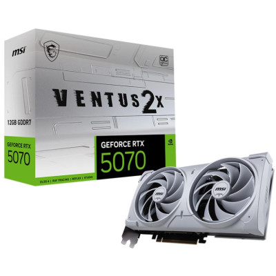 Відеокарта MSI GeForce RTX5070 VENTUS 12G 2X OC WHITE (V532-004)