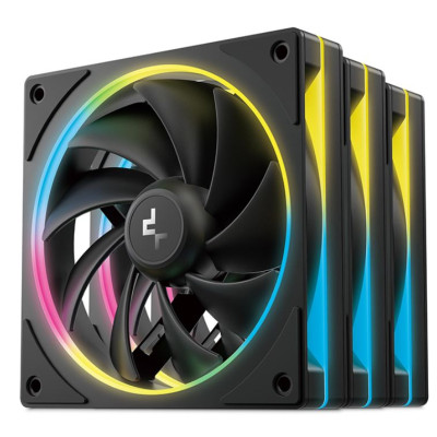 Набір вентиляторів Deepcool FL12SE 3IN1 для корпусу 3*120x120x25мм, HB, 400~1900 RPM±10%,