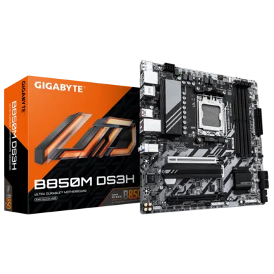 Материнська плата Gigabyte B850M DS3H (sAM5, AMD B850, PCI-Ex16)