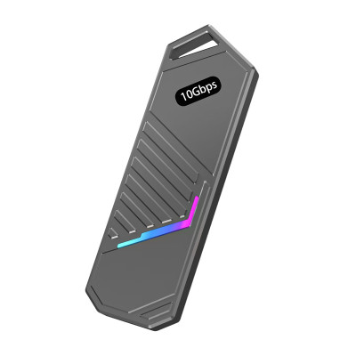 Кишеня Dynamode зовн. для M.2 SSD NVMe ч-з USB3.2 GEN2 Type-C алюміній темно-сіра