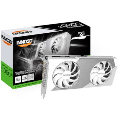 Відеокарта Inno3D GeForce RTX5060 Ti Twin X2 OC WHITE 16G
