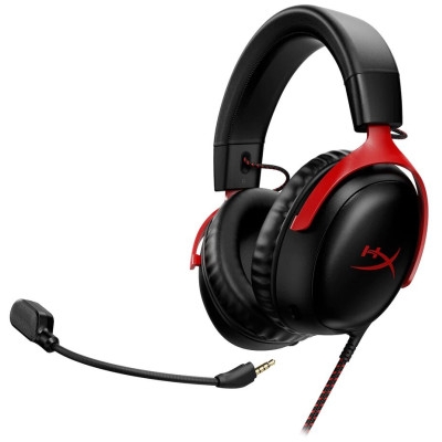 Навушники з мікрофоном HyperX Cloud III  Black/Red (727A9AA)