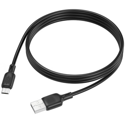 Дата кабель Borofone BX113 Lenny USB to MicroUSB 2.4A (2m) Black Дата кабель Borofone BX113 Lenny USB to MicroUSB 2.4A (2m) Black
