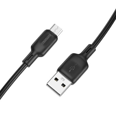 Дата кабель Borofone BX113 Lenny USB to MicroUSB 2.4A (1m) Black Дата кабель Borofone BX113 Lenny USB to MicroUSB 2.4A (1m) Black