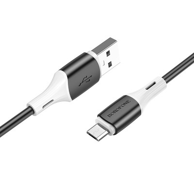Дата кабель Borofone BX79 USB to MicroUSB (1m) Чорний Дата кабель Borofone BX79 USB to MicroUSB (1m) Чорний