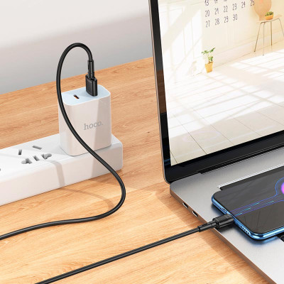 Дата кабель Hoco X83 Victory USB to MicroUSB (1m) Black
