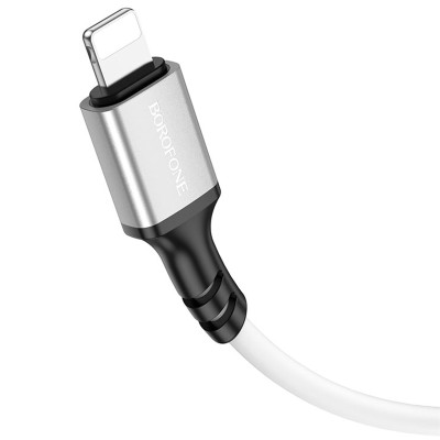 Дата кабель Borofone BX83 Famous USB to Lightning 2.4A (1m) White Дата кабель Borofone BX83 Famous USB to Lightning 2.4A (1m) White