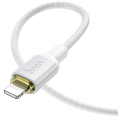 Дата кабель Hoco X128 Benefit USB to Lightning 12W (1m) White Дата кабель Hoco X128 Benefit USB to Lightning 12W (1m) White