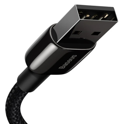 Дата кабель Baseus Tungsten Gold USB to Lightning Cable 2.4A (2m) (CALWJ-A0) Black Дата кабель Baseus Tungsten Gold USB to Lightning Cable 2.4A (2m) (CALWJ-A0) Black