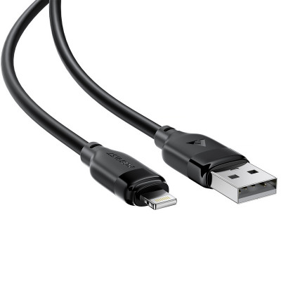 Дата кабель Acefast C16-02 USB to Lightning 2.4A (1.2m) Black Дата кабель Acefast C16-02 USB to Lightning 2.4A (1.2m) Black