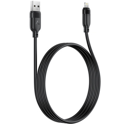 Дата кабель Acefast C16-02 USB to Lightning 2.4A (1.2m) Black Дата кабель Acefast C16-02 USB to Lightning 2.4A (1.2m) Black