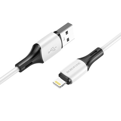 Дата кабель Borofone BX79 USB to Lightning (1m) Білий Дата кабель Borofone BX79 USB to Lightning (1m) Білий