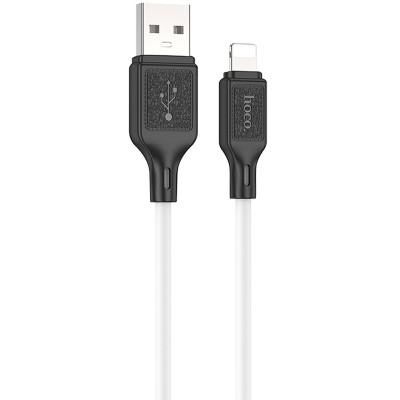 Дата кабель Hoco X90 Cool silicone USB to Lightning (1m) White
