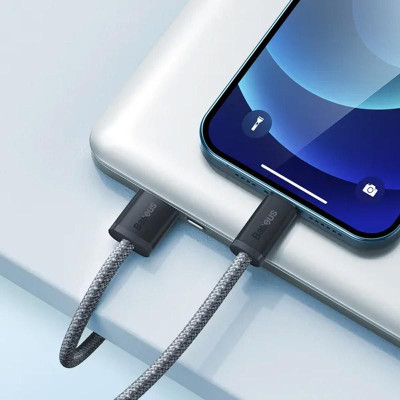 Дата кабель Baseus Dynamic Series USB to Lightning 2.4A (2m) (CALD00050) Slate Gray Дата кабель Baseus Dynamic Series USB to Lightning 2.4A (2m) (CALD00050) Slate Gray
