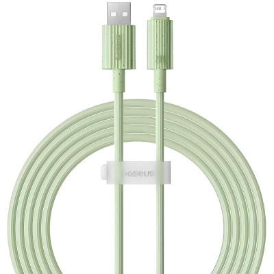 Дата кабель Baseus Habitat Series Fast Charging USB to Lightning 2.4A (1m) (P10360200421-0) Natural Green
