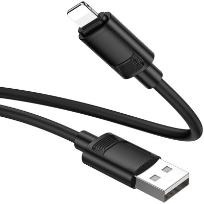 Дата кабель Hoco X122 Benefit USB to Lightning 2.4A (1m) Black