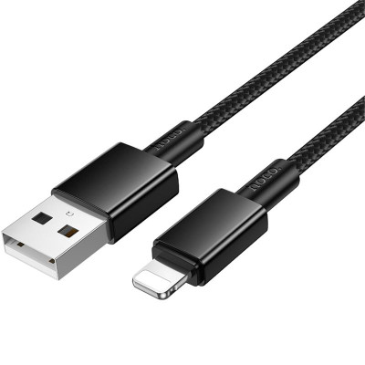 Дата кабель Hoco X119 Energy USB to Lightning 2.4A (1m) Black
