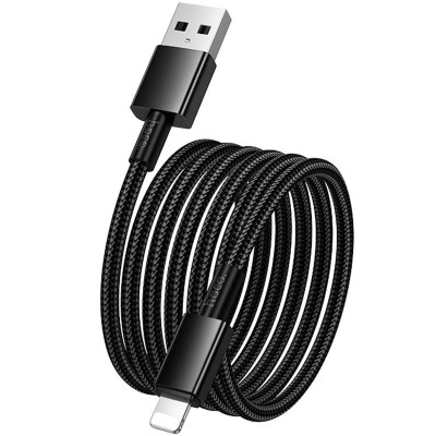 Дата кабель Hoco X119 Energy USB to Lightning 2.4A (1m) Black