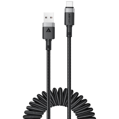 Дата кабель Acefast C14-04 USB to Type-C 3A (1.2m) Black