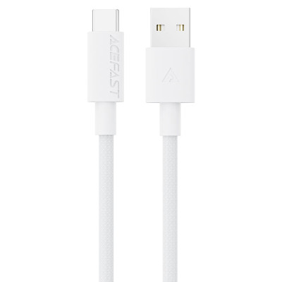 Дата кабель Acefast C18-04 USB to Type-C 3A (1.2m) White
