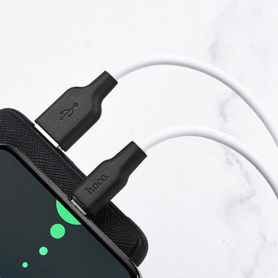 Дата кабель Hoco X21 Plus Silicone Type-C Cable (1m) Чорний / Білий