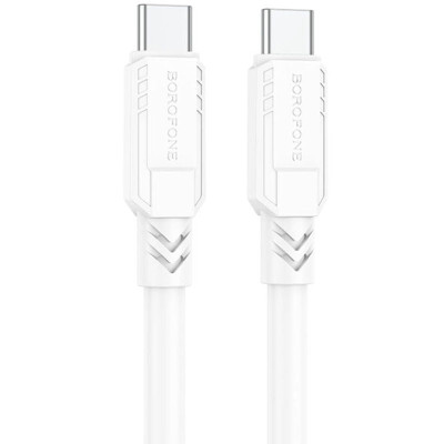Дата кабель Borofone BX81 Type-C to Type-C 60W (1m) Білий