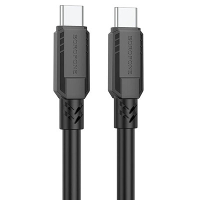 Дата кабель Borofone BX81 Type-C to Type-C 60W (1m) Чорний