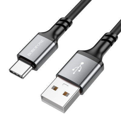 Дата кабель Borofone BX83 Famous USB to Type-C 3A (1m) Black