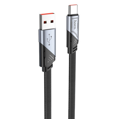 Дата кабель Hoco U119 Machine charging data USB to Type-C 5A (1.2m) Black