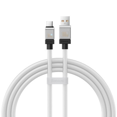 Дата кабель Baseus CoolPlay Series USB to Type-C 100W (1m) (CAKW00060) White