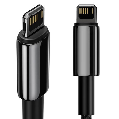 Дата кабель Baseus Tungsten Gold USB to Lightning Cable 2.4A (1m) (CALWJ-0) Black Дата кабель Baseus Tungsten Gold USB to Lightning Cable 2.4A (1m) (CALWJ-0) Black