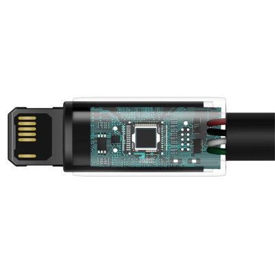 Дата кабель Baseus Tungsten Gold USB to Lightning Cable 2.4A (1m) (CALWJ-0) Black Дата кабель Baseus Tungsten Gold USB to Lightning Cable 2.4A (1m) (CALWJ-0) Black