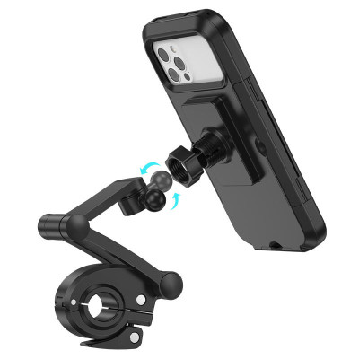Вело- Мото- тримач Hoco CA101 Rider waterproof Black