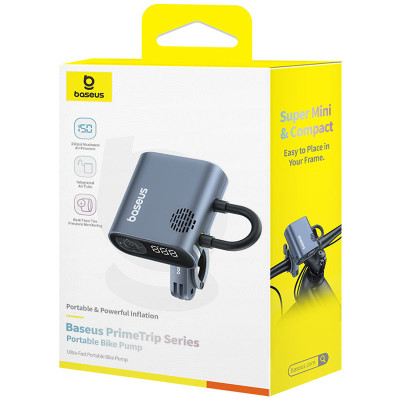 Портативний велосипедний насос Baseus PrimeTrip Series (C11169000121-00) Cosmic Black Портативний велосипедний насос Baseus PrimeTrip Series (C11169000121-00) Cosmic Black