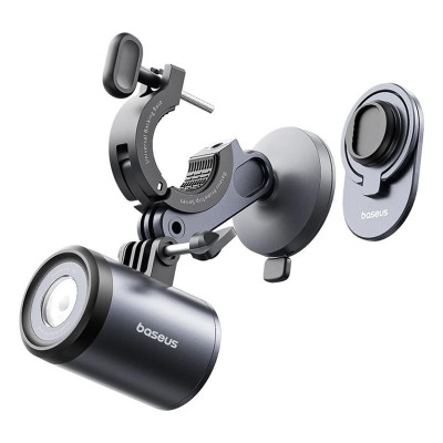 Вело- Мото- тримач+ліхтар Baseus PrimeTrip Series 2-in-1 (C12569000121-0) Cosmic Black