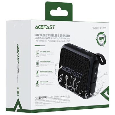 Bluetooth Колонка Acefast K4 Go Black Bluetooth Колонка Acefast K4 Go Black