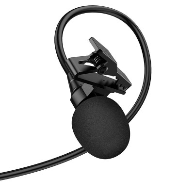 Мікрофон петличний Hoco L14 Lightning (2m) Black Мікрофон петличний Hoco L14 Lightning (2m) Black