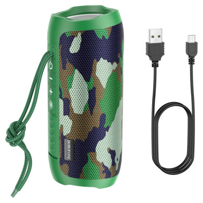 Bluetooth Колонка Borofone BR21 Camouflage Green