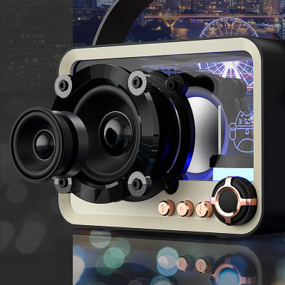 Bluetooth колонка QD05 Retro Style Black Bluetooth колонка QD05 Retro Style Black