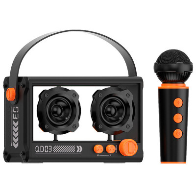 Bluetooth колонка QD03 Transparent з мікрофоном Black