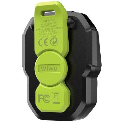 Bluetooth Колонка WiWU SPK-001 Buddy Fun with Magnetic Clip Green Bluetooth Колонка WiWU SPK-001 Buddy Fun with Magnetic Clip Green