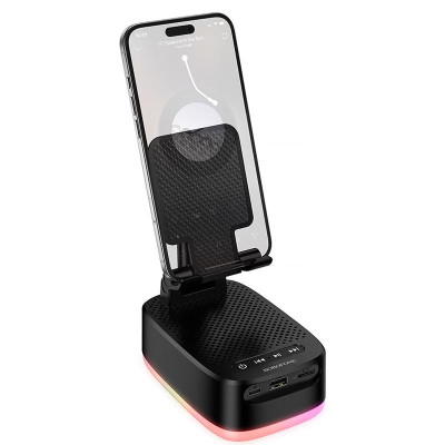 Bluetooth Колонка Borofone BR200 Marea + Power Bank 1500mAh + тримач Black